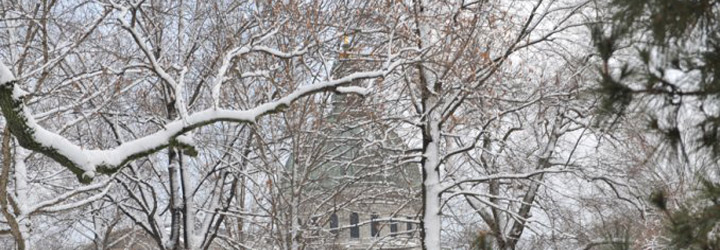 USNA Chapel in the Snow