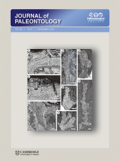 Journal of Paleontology cover