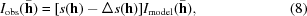 [I_{\rm obs}(\bar {\bf h}) = [s({\bf h}) - \Delta s({\bf h})]I_{\rm model}(\bar{\bf h}), \eqno(8)]