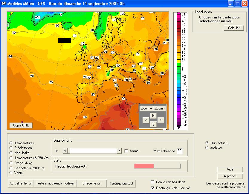 Interface du Logiciel GFS