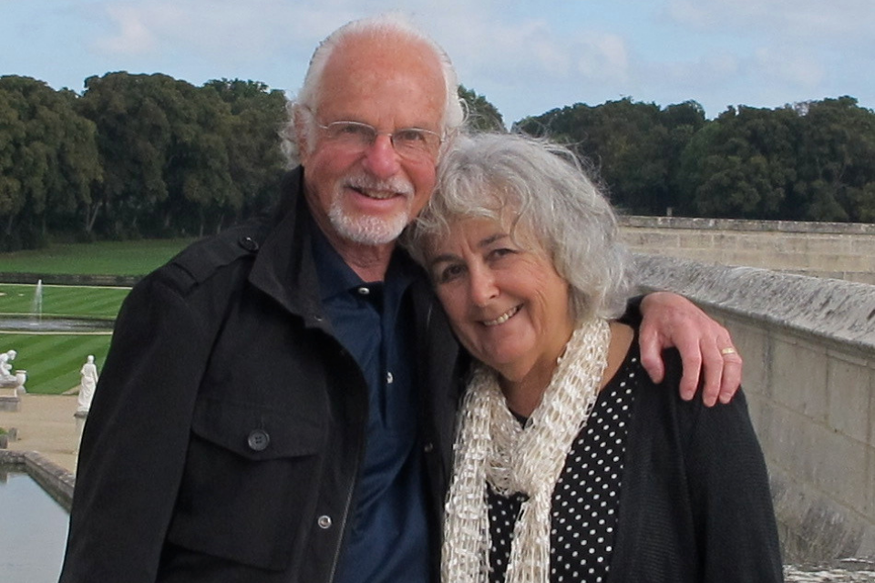 Dr. Gerald Guttell ’60, P’86, G’22 and Barbara, his wife of 61 years.