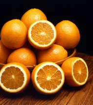 A bowl of oranges