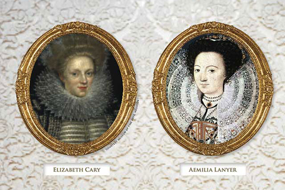 Portraits of Elizabeth Cary and Aemilia Lanyer