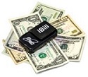 Photo of iBill reader and money