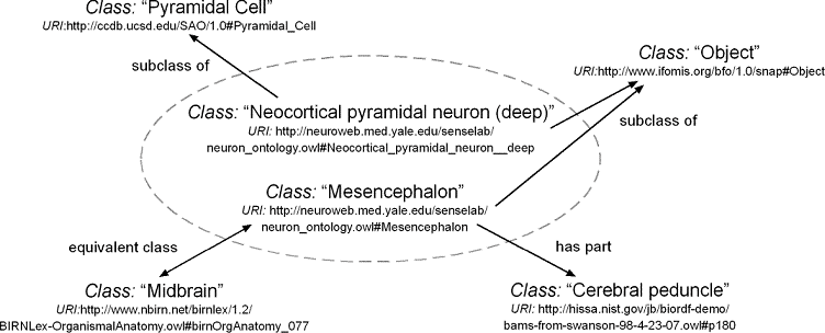 Examples of ontology mappings