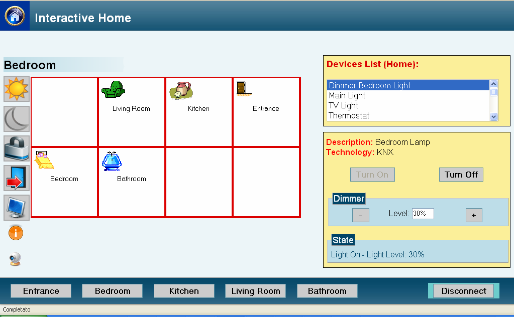 desktop UI for digital home