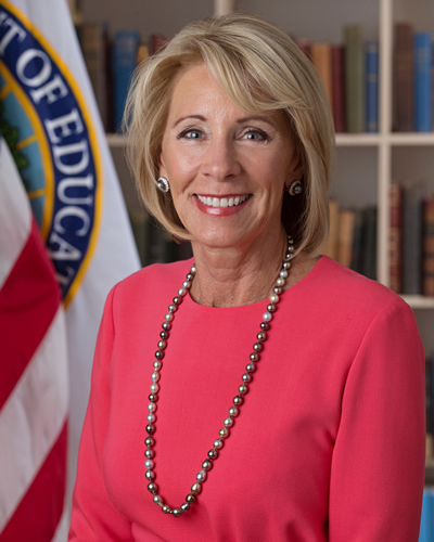 Photo of Secretary Betsy DeVos